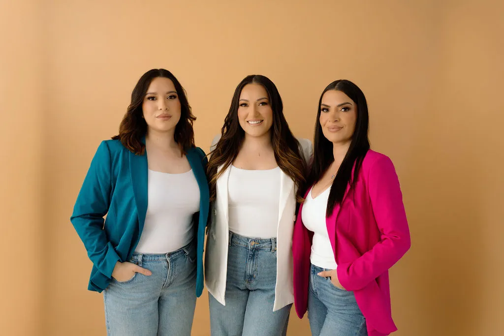 The three Delgado sisters, founders of Solara Event Rentals